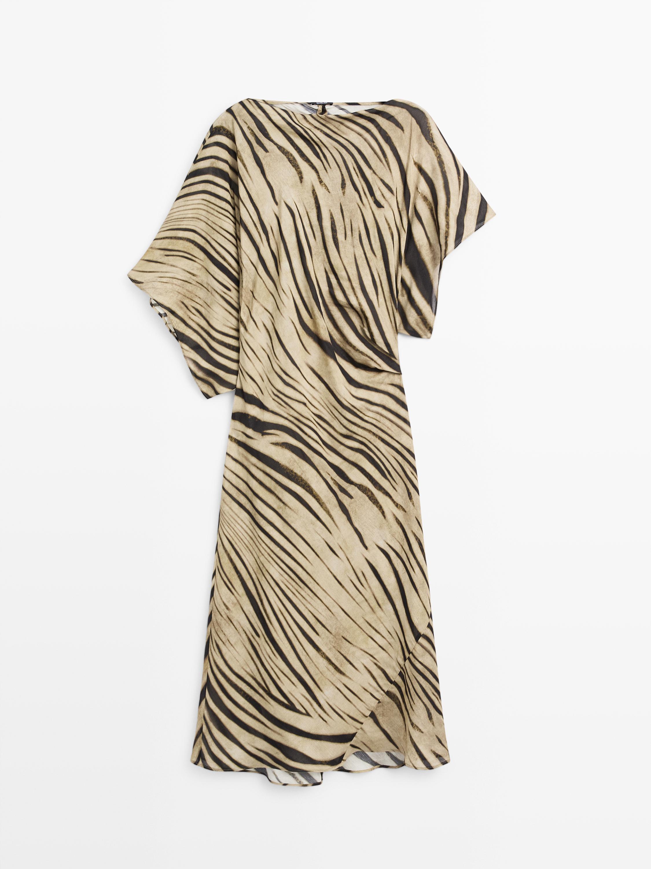 Long animal print dress